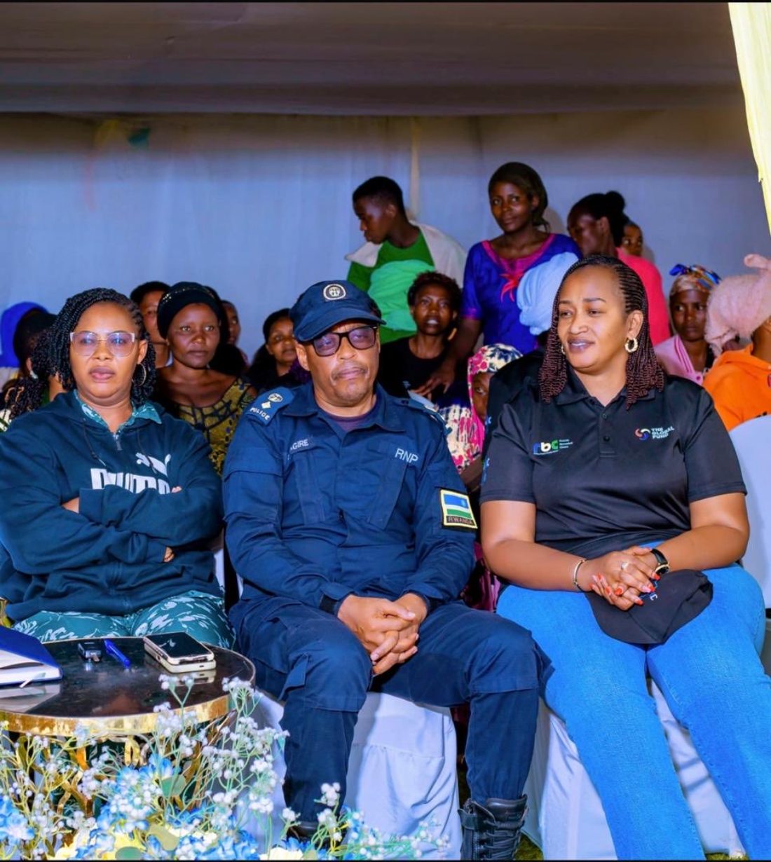 Partners and community members at the Rusizi campaign